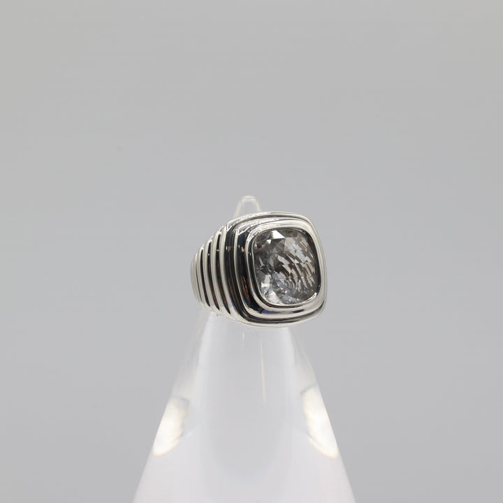 925 Sterling Silver John Hardy Bedeg Batu White Topaz Cocktail Ring - Size 5 / 14.14g