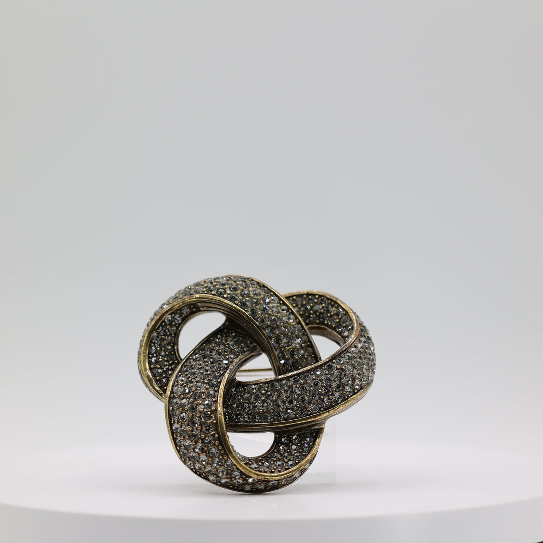 Heidi Daus "Forget Me Knot" Crystal Pin
