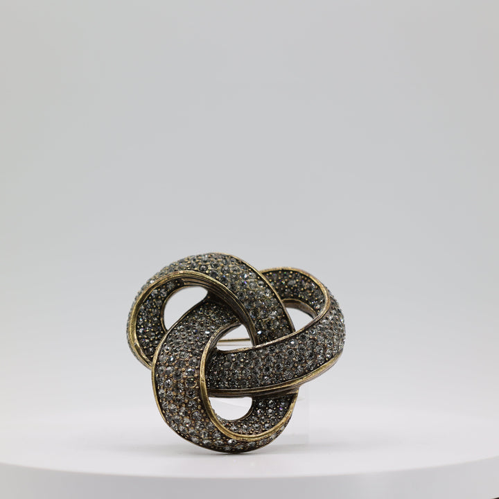 Heidi Daus "Forget Me Knot" Crystal Pin