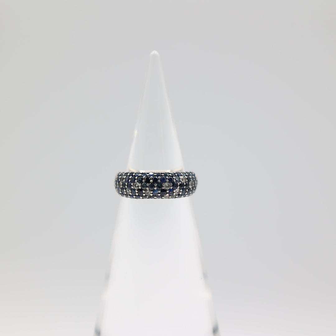 Effy Sterling Silver Blue Topaz And Sapphire Ring Size 7.5