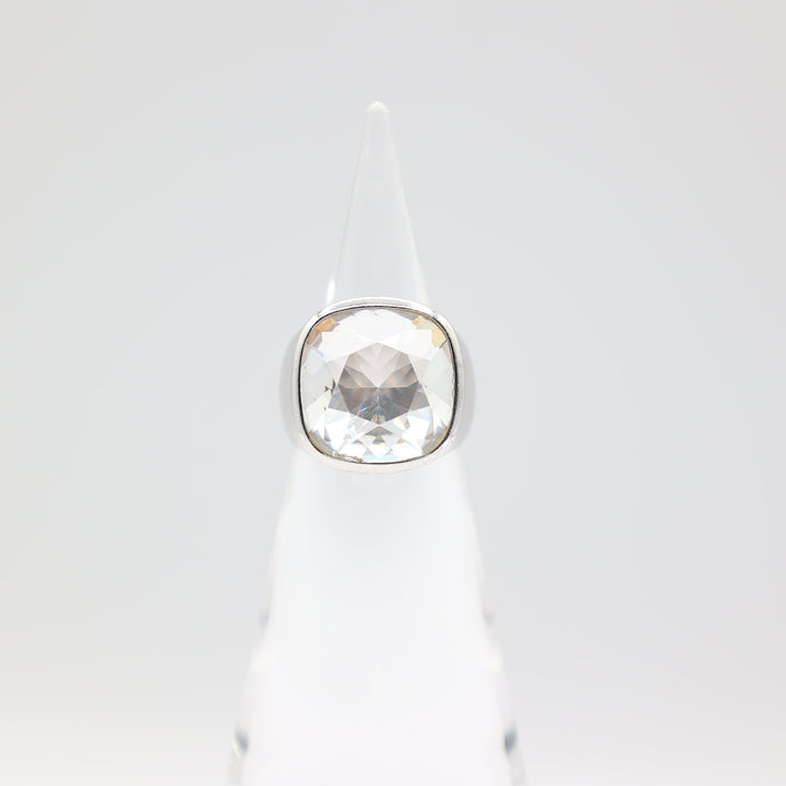 Swarovski Chunky Clear Crystal Ring Size 9