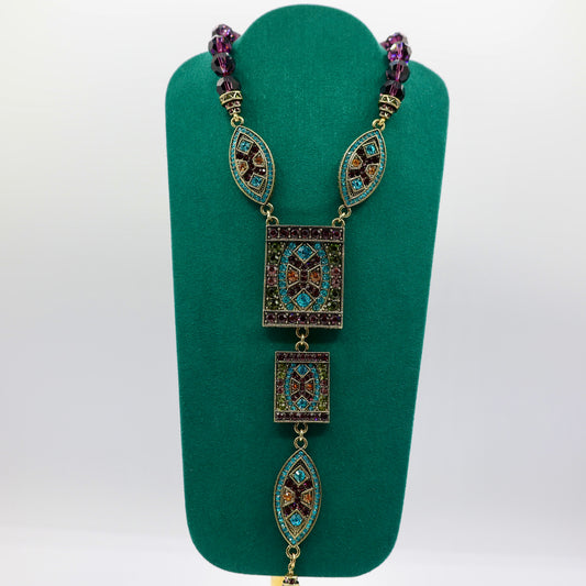 Heidi Daus "Divinely Deoc" Beaded Crystal Necklace