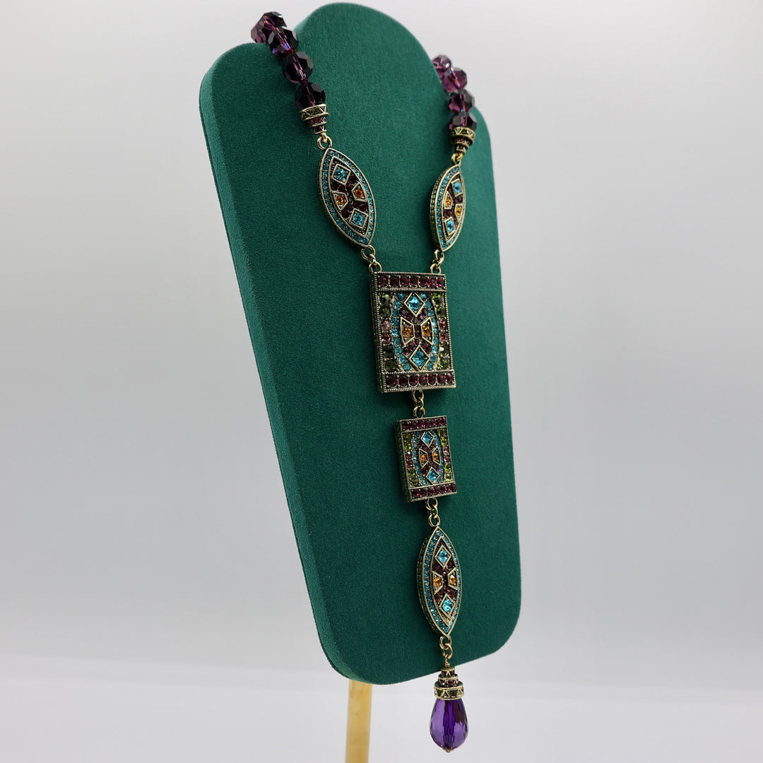 Heidi Daus "Divinely Deoc" Beaded Crystal Necklace