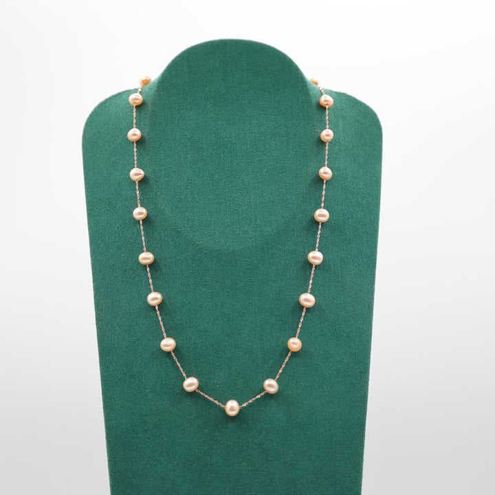 Effy 14K Rose Gold Pink Cultured Pearl Necklace Jewelry Gift