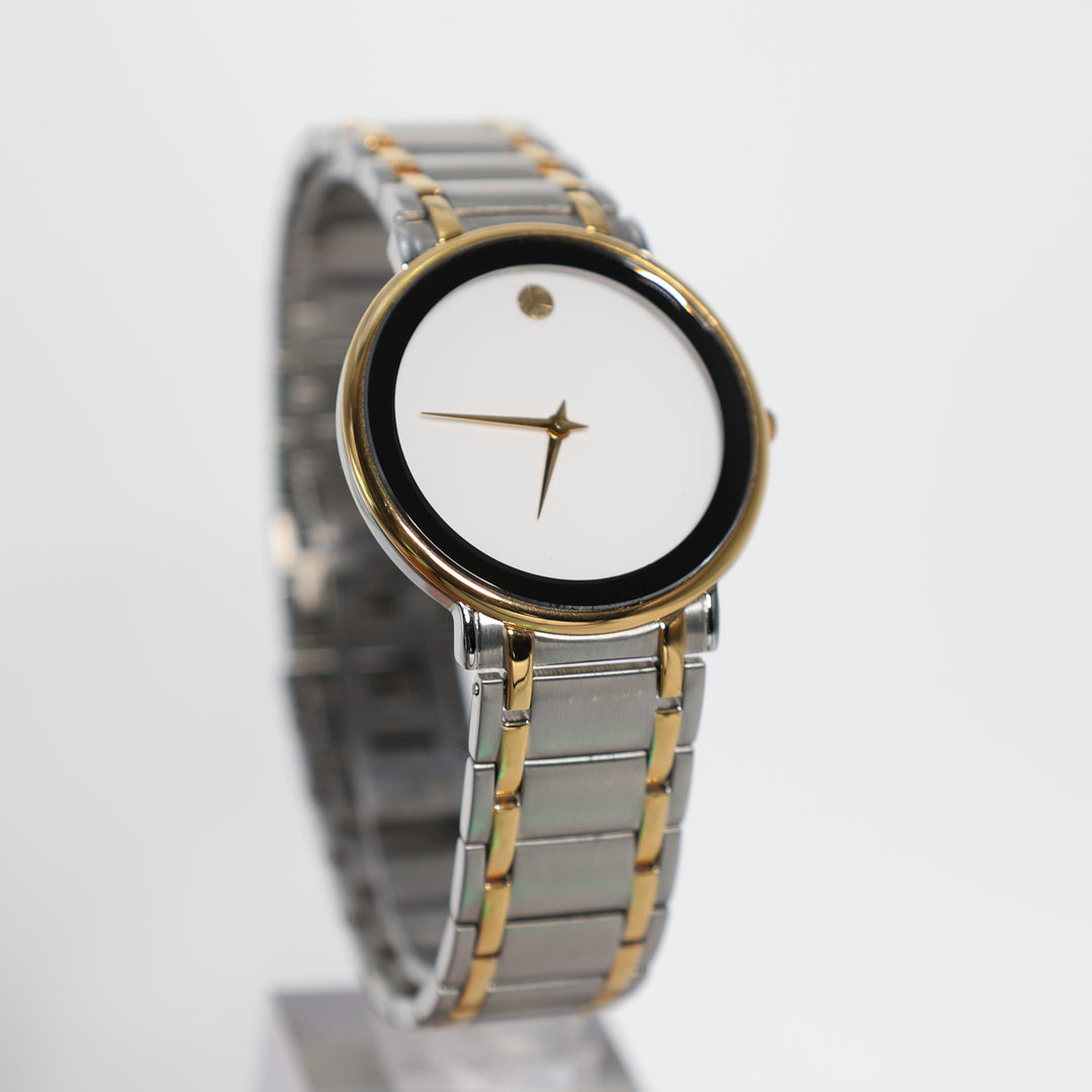Movado 246853 Swiss Quartz Stainless Steel & Gold Tone Watch