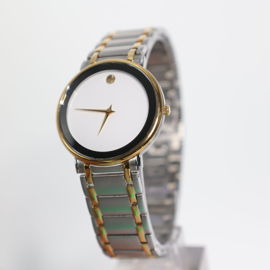 Movado 246853 Swiss Quartz Stainless Steel & Gold Tone Watch