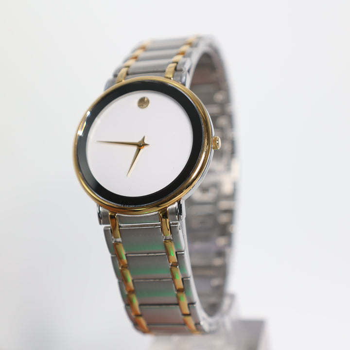 Movado 246853 Swiss Quartz Stainless Steel & Gold Tone Watch