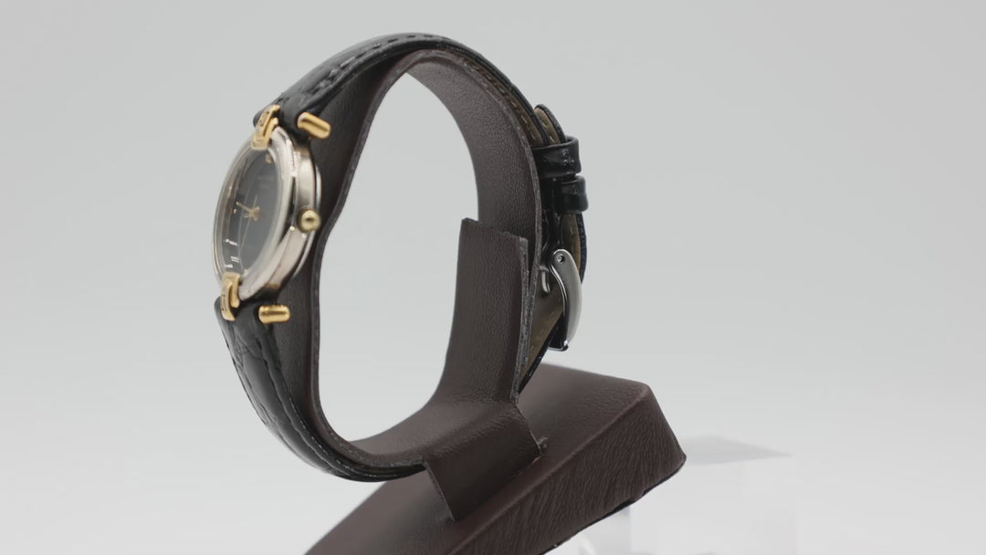 Pierre Cardin Classique Black And Gold Tone Swiss Quartz Watch