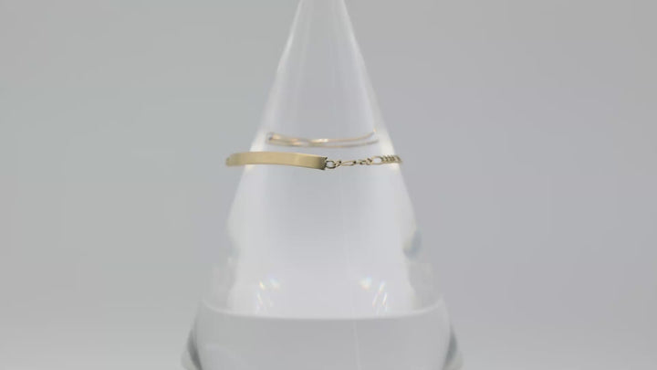 14k Yellow Gold Baby Chain Bracelet - 2.07g for Infants