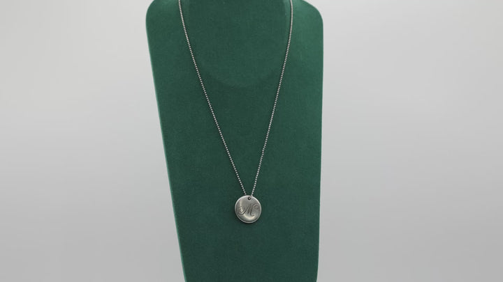 Tiffany Co 925 Sterling Silver M Initial Necklace