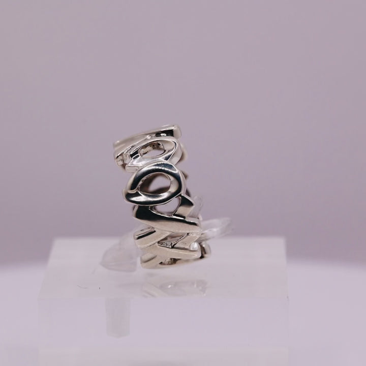 925 Sterling Silver Tiffany & Co. Paloma Picasso XO Ring - Size 5.5