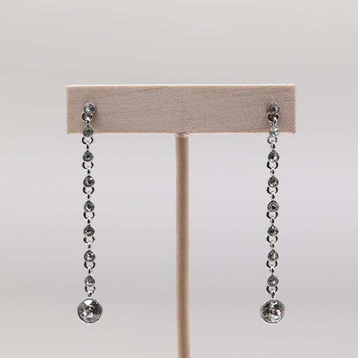 Givenchy Crystal Long Dangle Earrings