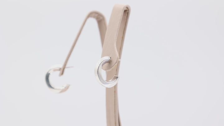 925 Sterling Silver Half Hoops