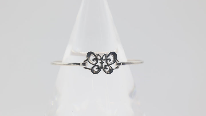 James Avery 925 Sterling Silver Butterfly Hook On Bangle Bracelet