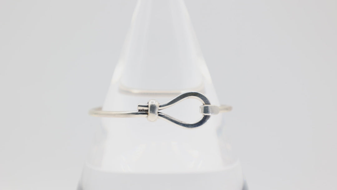 925 Sterling Silver Hook Cuff Bracelet