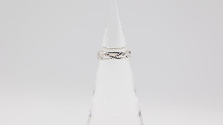 James Avery 925 Sterling Silver Braided Ring Size 9.5
