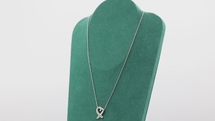 Tiffany & Co 925 Sterling Silver Paloma Picasso Heart Necklace