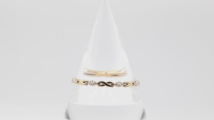 Miscellaneous Anne Klein Gold Toned "X" and White Crystal Bracelet - 6.5 inches