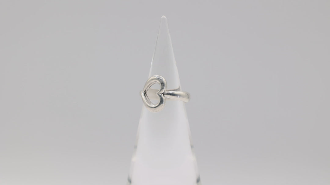 James Avery Sterling Silver Abounding Open Heart Ring 9