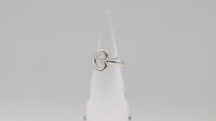 James Avery Sterling Silver Abounding Open Heart Ring 9