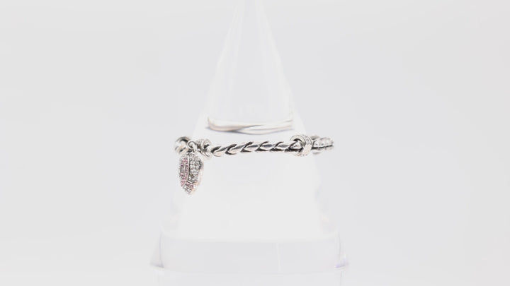 Brighten 925 Silver Breast Cancer Awareness Bracelet