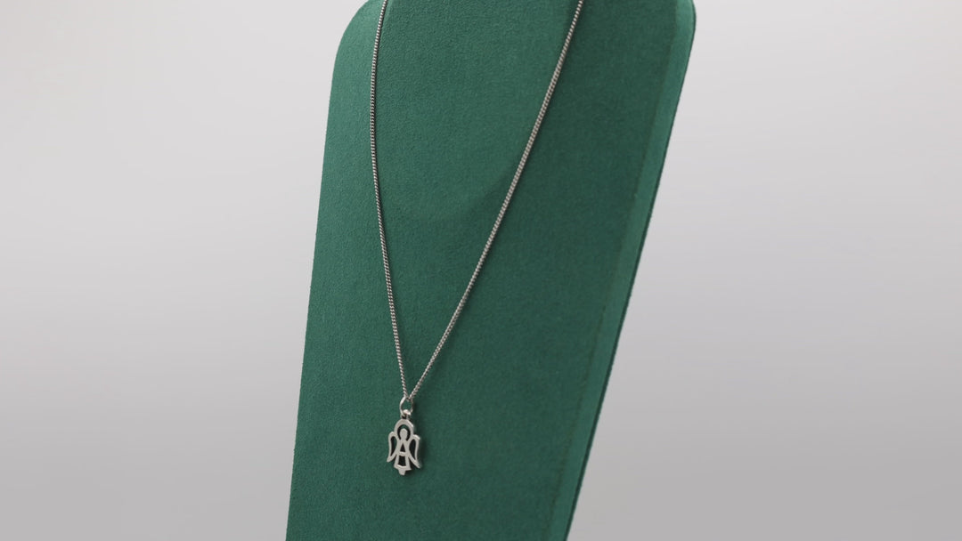 James Avery Retired 925 Sterling Silver Open Angel Necklace