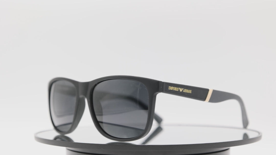Emporio Armani Wayfarer GV1024 Matte Black Sunglasses