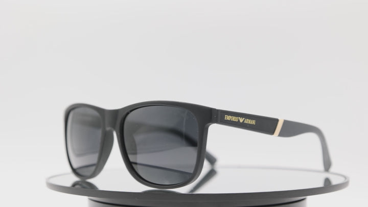 Emporio Armani Wayfarer GV1024 Matte Black Sunglasses