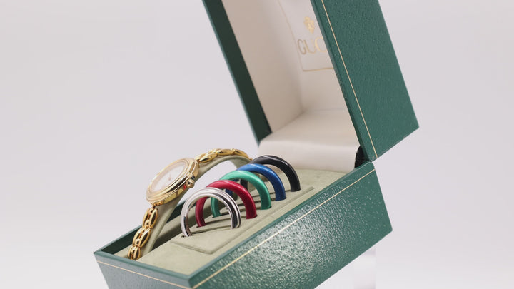 Gucci Swiss Quartz Bracelet Watch with (6) Interchangeable Bezels