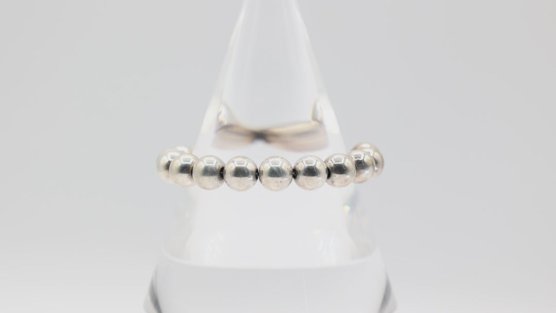 Tiffany And Co 925 Sterling Silver Large Beaded Bracelet