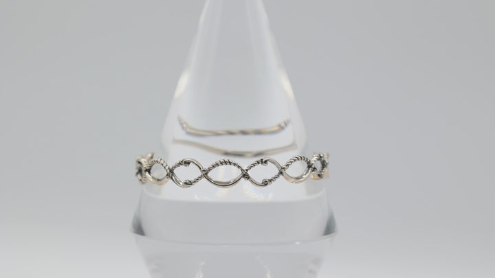 Sterling Silver Carolyn Pollack Bangle Bracelet Classic