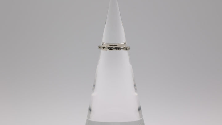 925 Sterling Silver Grace Midi Ring in "Tree of Life" Size 8