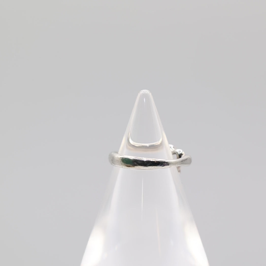 Tiffany & Co. Peretti 925 Silver Open Heart Ring - Size 7.5