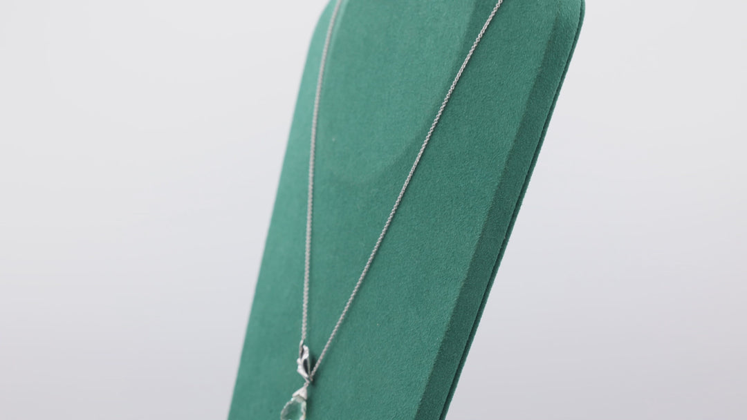 Gabriel & Co. 925 Silver Adjustable Dangle Crystal Necklace