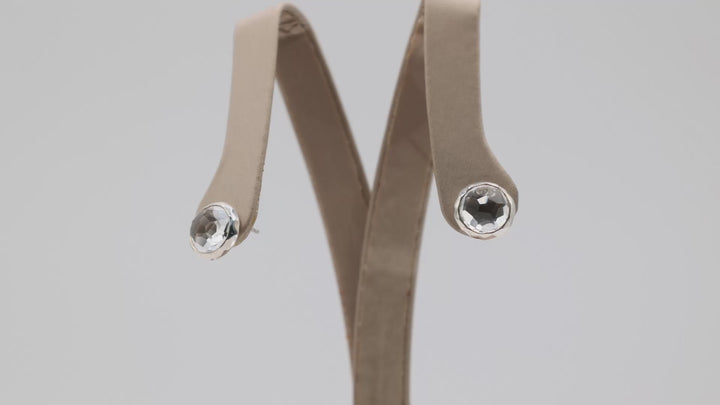Ippolita Rock Candy 11mm Clear Stud Earrings In 925 Sterling Silver