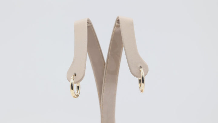 14k Yellow Gold Mini Hoop Earrings for Everyday Wear