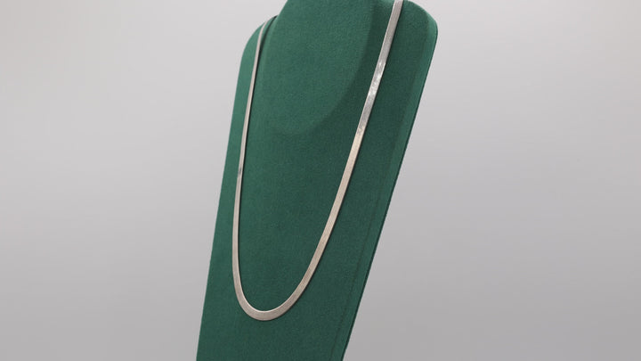 925 Sterling Silver 24 Inch Herringbone Chain 5mm