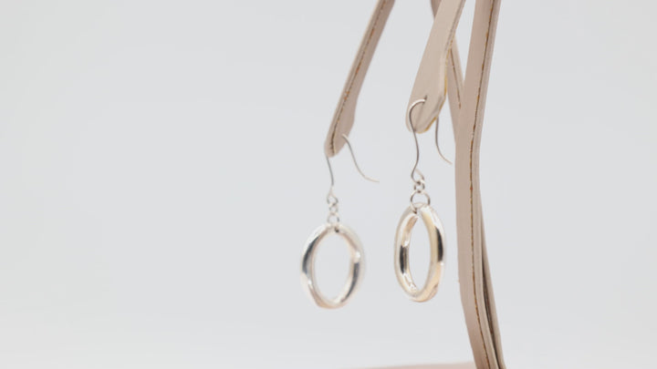 Tiffany & Co Elsa Peretti Sevillana Hook Earrings Elegant Silver Jewelry
