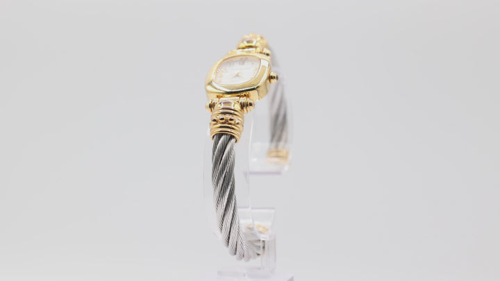 Joan Rivers Classics Quartz Bracelet Gold Silver Tone Watch