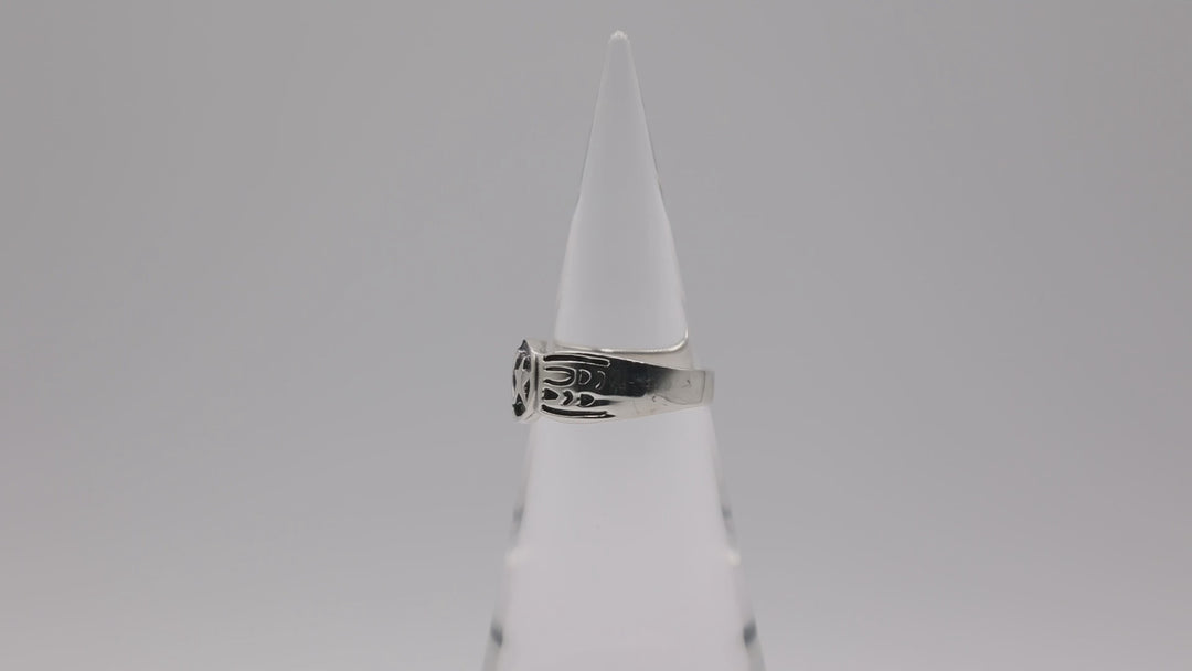 925 Sterling Silver Moon & Star Ring 13