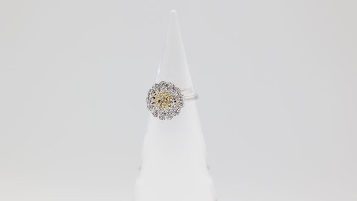 925 Sterling Silver Daisy Flower Ring Size 6.75