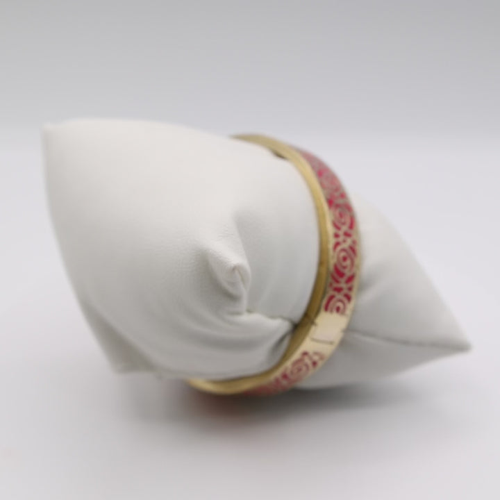 Kate Spade New York Jewelry Gold Tone - Enamel Full Bloom Bangle Bracelet