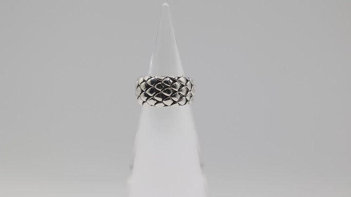 John Hardy 925 Sterling Silver Legends Cobra Collection Band Ring Size 7