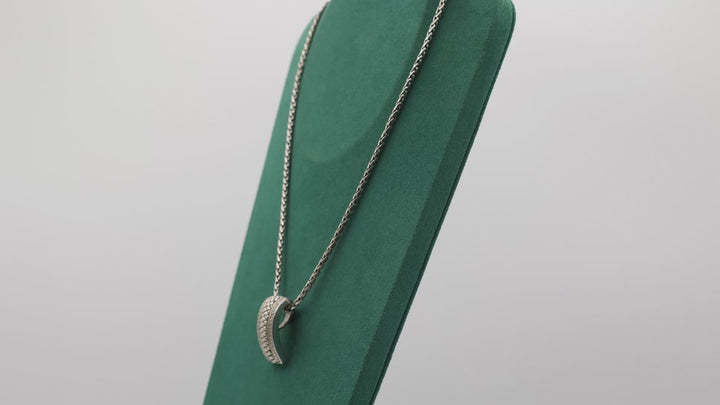 Effy Diamond Pendant Necklace 925 Sterling Silver 18K Gold Overlay