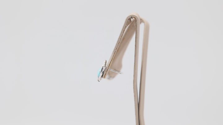 Tacori 925 Sterling Silver Gemma Bloom Neo Turquoise Earrings