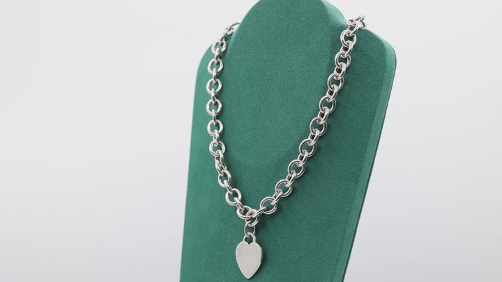 Tiffany & Co. Sterling Silver Return to Tiffany Heart Toggle Necklace