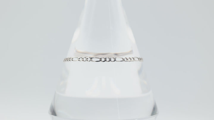 925 Sterling Silver Link Chain Bracelet 7 Inches