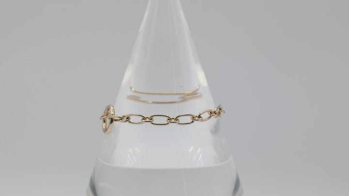 Coach Gold Tone Link Bracelet