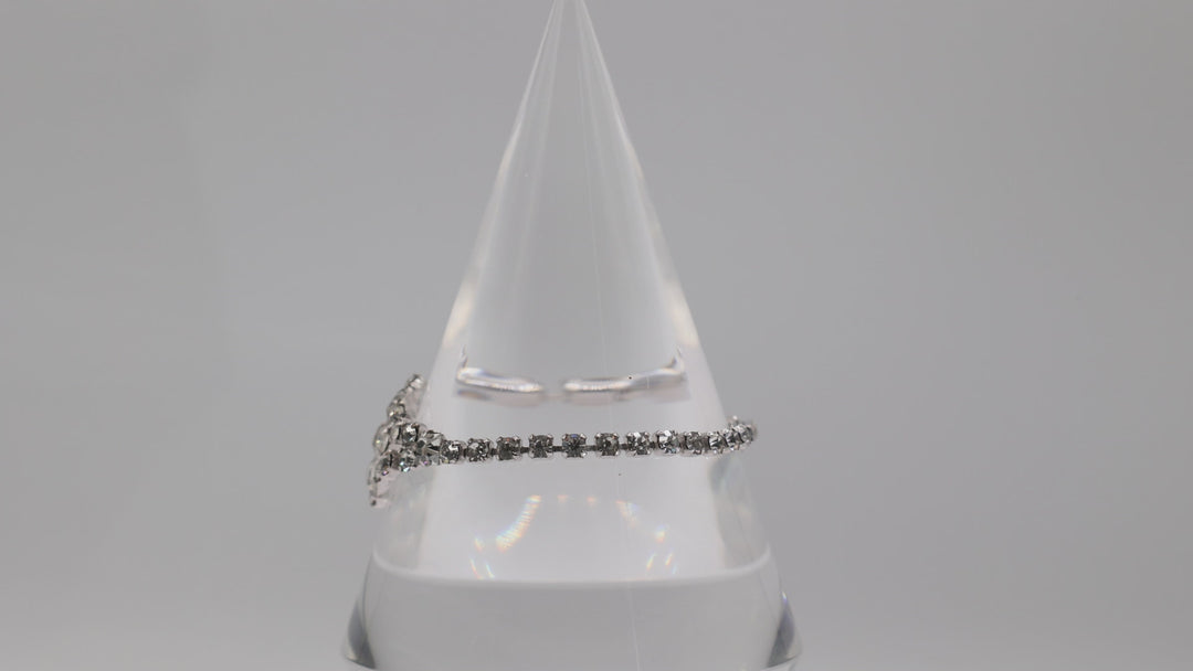 Wiesner Vintage Art Deco Rhodium Bracelet Timeless Jewelry Accessory