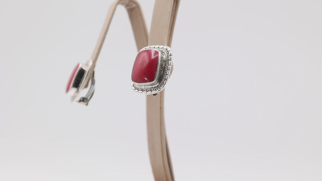 Red Carnelian Earrings 925